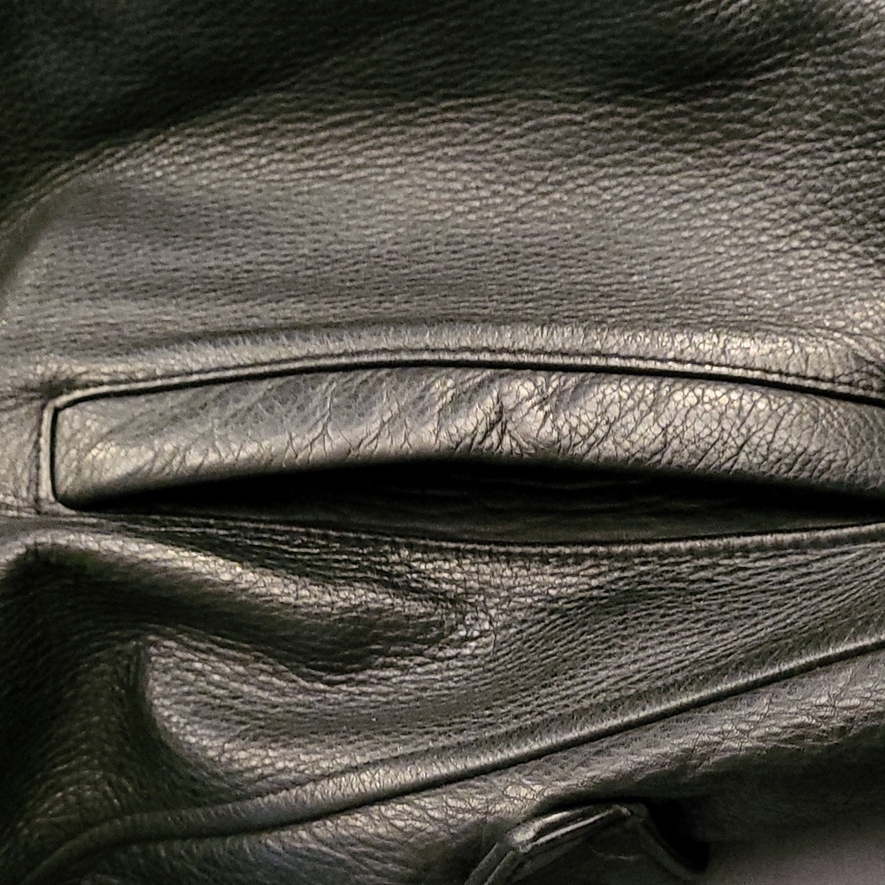 Kenneth Cole Xl Black Leather Jacket - Picture 7 of 14